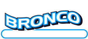 Bronco Well Drilling Logo in White